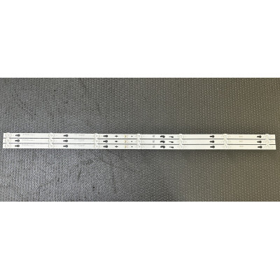 LED Backlight Strip other brands / TCL 43" - 3 strips x 7 LEDs - 3V - 799mm - CRH-AT43D120030300703788REV1.1G