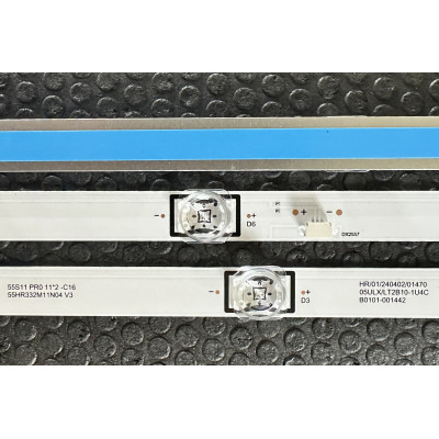 LED Backlight Strip other brands 55" - 2 strips x 11 LEDs - 6V - 1050mm - 55HR332M11N04