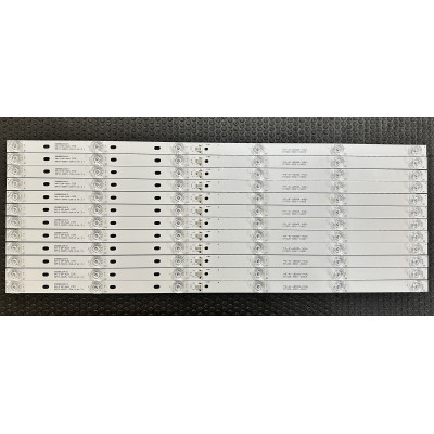 Комплект ленти универсални 55" / TCL 55" - 12 ленти x 6 LEDs - 6V - 539mm - TCL-55P10-3030FC-12X6 - синя светлина