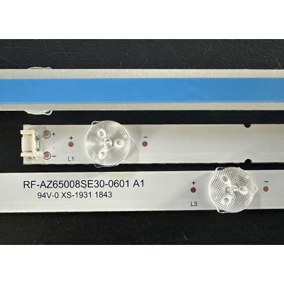 LED Backlight Strip other brands / Skyworth 65" - 12 strips x 6 LEDs - 3V - 600mm - RF-AZ65008SE30-0601