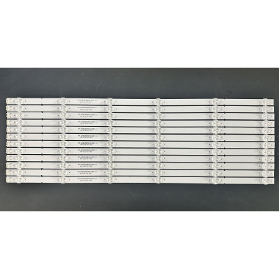 LED Backlight Strip other brands / Skyworth 65" - 12 strips x 6 LEDs - 3V - 600mm - RF-AZ65008SE30-0601