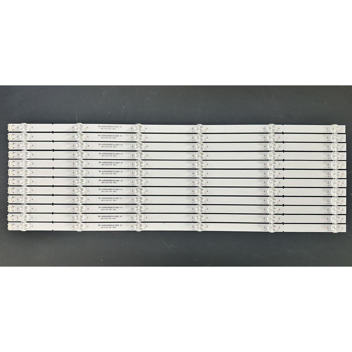 LED Backlight Strip other brands / Skyworth 65" - 12 strips x 6 LEDs - 3V - 600mm - RF-AZ65008SE30-0601