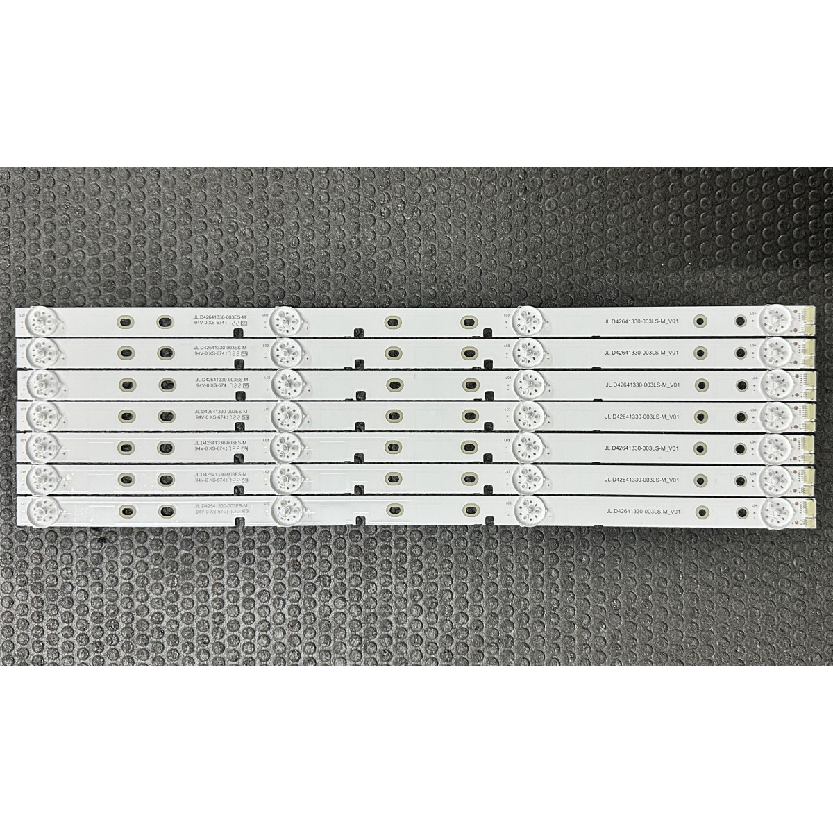 LED Backlight Strip Hisense 43" - 7 strips x 4 LEDs- 3V - 402mm - JL.D42641330-003LS-M_V01