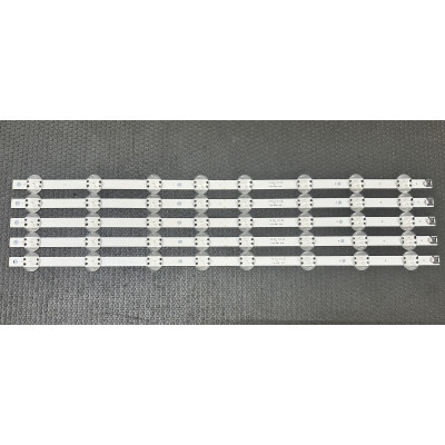 LG 60" TV LED háttérvilágítás készlet - 5 darab x 8 LED- 6V - 670mm - Trident_60UM71_REV00