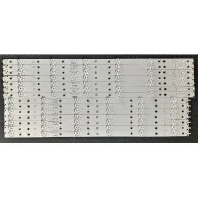 Philips 55" TV LED háttérvilágítás készlet - 7 darab x 12 LED - 3V - 1150mm - GJ-2K16-550-D712-S1-R, GJ-2K16-550-D712-S1-L