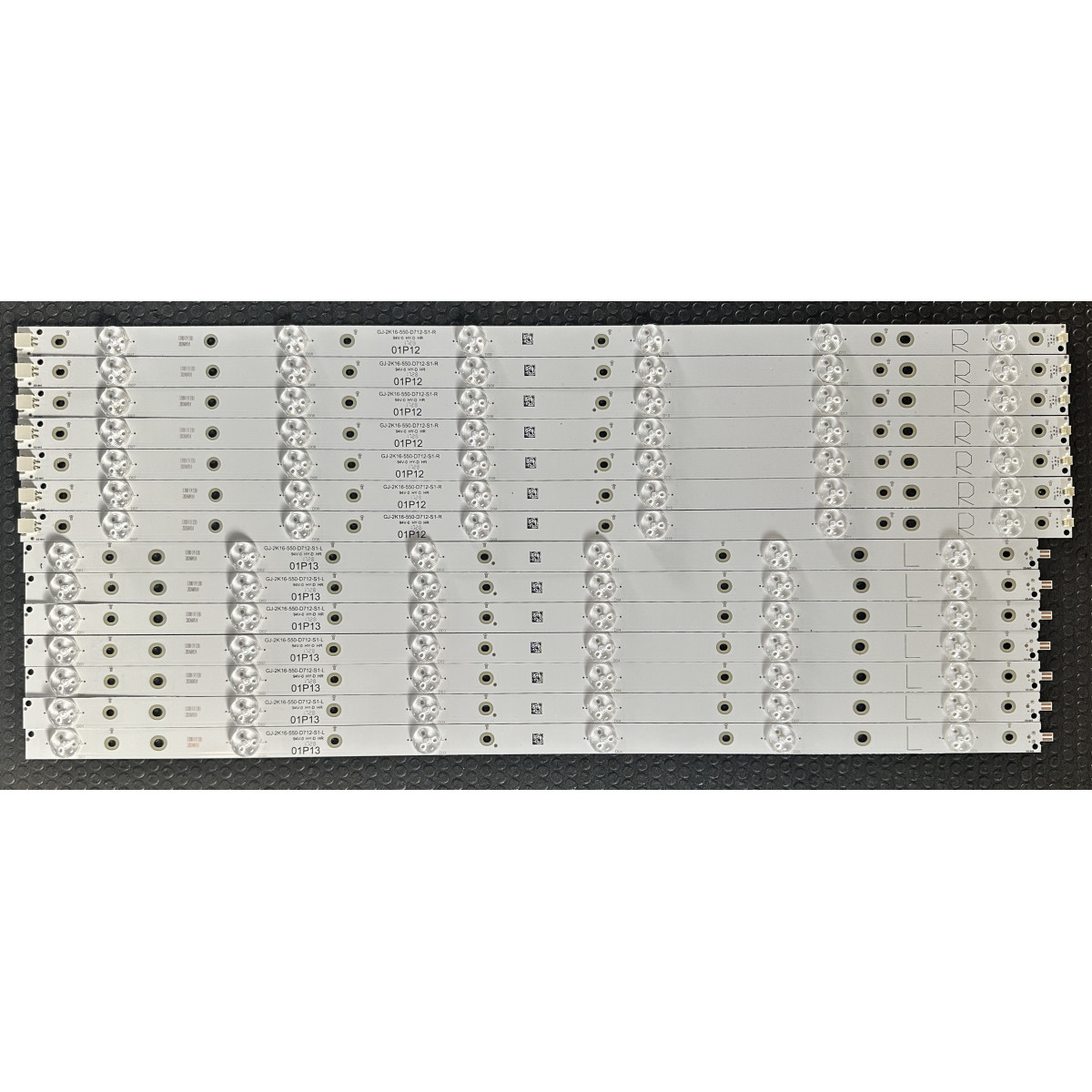 Philips 55" TV LED háttérvilágítás készlet - 7 darab x 12 LED - 3V - 1150mm - GJ-2K16-550-D712-S1-R, GJ-2K16-550-D712-S1-L
