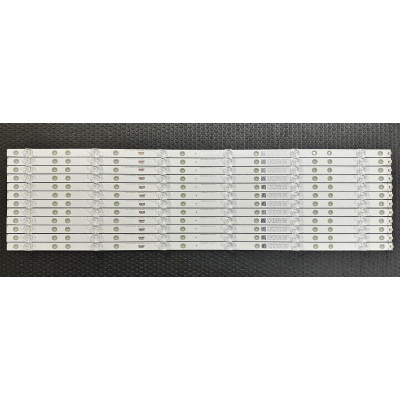 LED Backlight Strip Philips 65" - 12 strips x 6 LEDs - 3V - 675mm - LBM650M0601-HF-4(0)