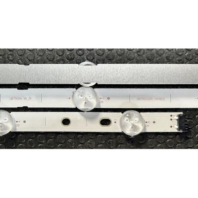 Комплект ленти Sony 75" - 16 ленти странични x 8 LED - 12V - 762mm - LB7502A
