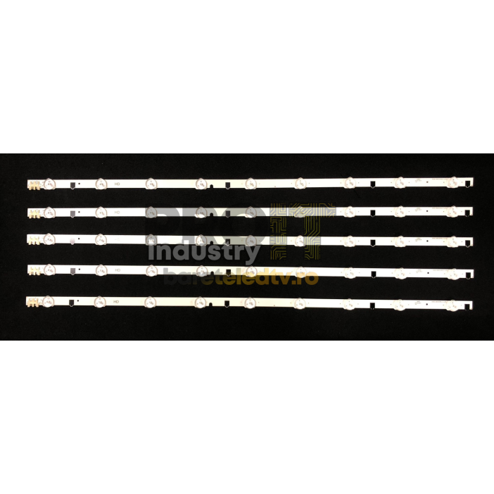 LED Backlight Strip Samsung 32" - 5 strips x 9 LEDs, HD 650mm - 2013SVS32F 9 REV1.8 - D2GE-320SC0-R3