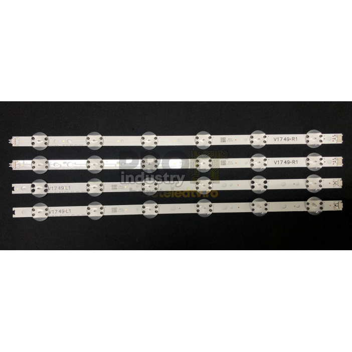 LED Backlight Strip LG 49" - 2 strips x 12 LEDs - 4 pieces - 2L x 6 LEDs + 2R x 6 LEDs, 6916L-2862A 6916L-2863A