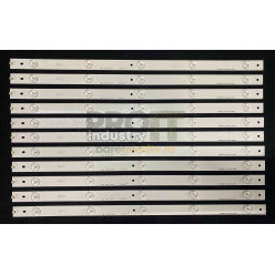 LED Backlight Strip other brands 50" - 11 strips x 5 LEDs - 3V - 490mm