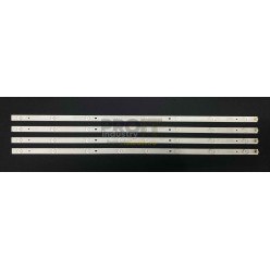 LED Backlight Strip other brands 39" 40" - 4 strips x 8 LEDs - 3V - 755mm