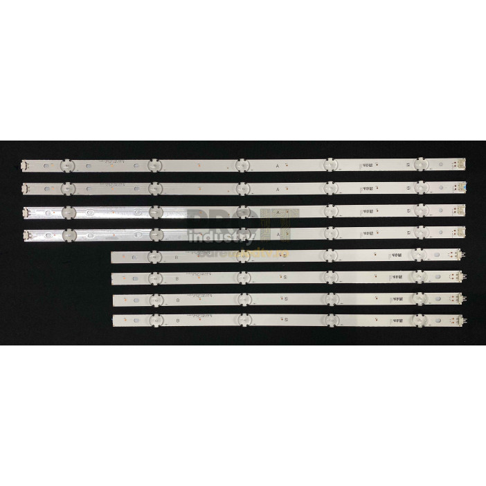 LED Backlight Strip LG 49" - 4 strips x 9 LEDs - 3V - 994mm - 4A + 4B - 5 + 4 LEDs - 49UH61_UHD_A Type + 49UH61_UHD_B Type
