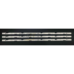 LED Backlight Strip Sharp 43" - 3 strips x 9 LEDs - 3V - 830mm, aluminiu