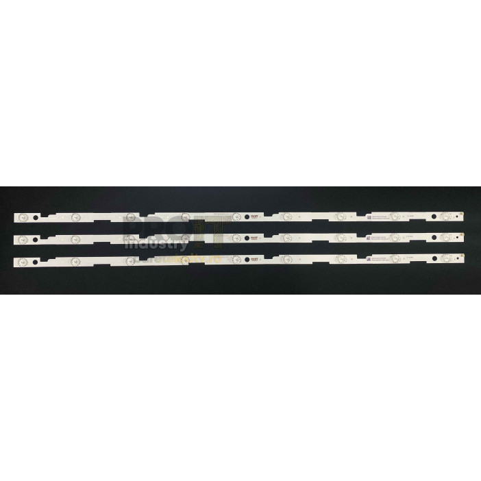 Комплект ленти Sharp 43" - 3 ленти x 9 LED - 3V - 830mm, aluminiu