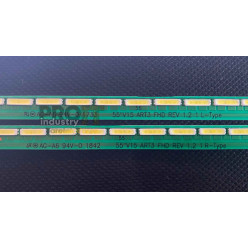 Комплект ленти LG 55" - 2 ленти странични x 63 LED - 3V - 605mm - 55" V15 ART3 FHD REV 1.2 1 L-Type + R-Type