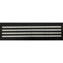 LED Backlight Strip other brands 43" - 4 strips x 12 LEDs - 3V - 825mm - ZDCX43D12-ZC14F-02 - HL-00430A28-1201S-01 A2