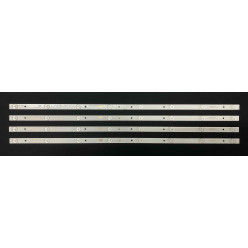 LED Backlight Strip other brands 39" - 4 strips x 8 LEDs - 3V - 738mm - CRH-K385353504085C8-REV1.0 LTK