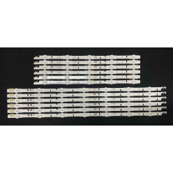 Samsung 50" TV LED háttérvilágítás készlet - 6 darab x 12 LED - 7 + 5 LED - 12 darab - D4GE-500DCA-R2 + D4GE-500DCB-R2