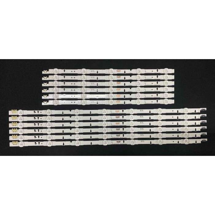 Samsung 50" TV LED háttérvilágítás készlet - 6 darab x 12 LED - 7 + 5 LED - 12 darab - D4GE-500DCA-R2 + D4GE-500DCB-R2