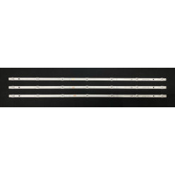 LED Backlight Strip Hisense 43" - 3 strips x 7 LEDs - 3V - 760mm - JL.D42571330-003FS-M_V01 - H43B7100