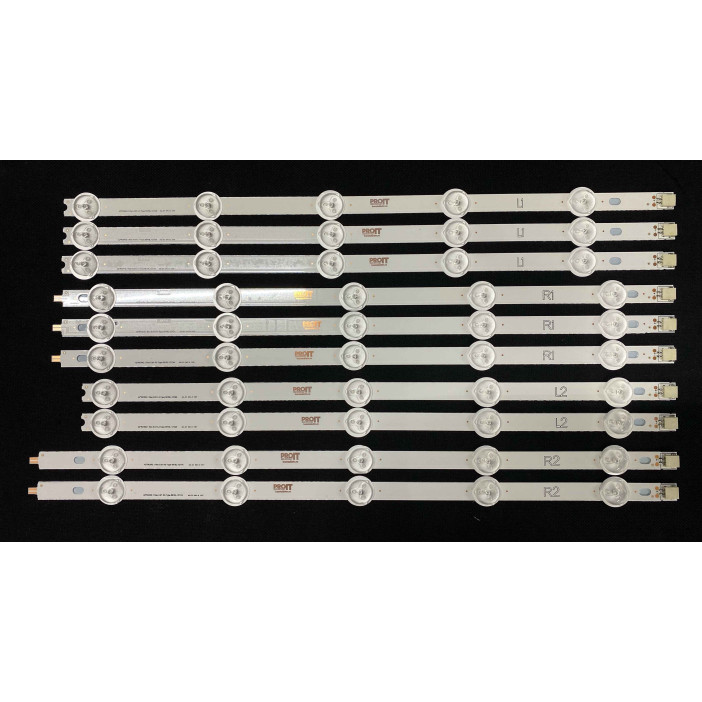 Комплект ленти LED LG 42" - 10 ленти - 3R1+3L1+2R2+2L2 - 3V - 42" ROW2.1 Rev 0.0 1 - L1 + L2 + R1 + R2