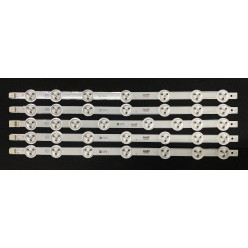LED Backlight Strip Panasonic / other brands 39" - 5 strips - 4A x 7 LEDs + 1B x 8 LEDs - 3V - 355mm