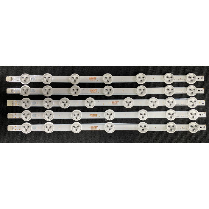 LED Backlight Strip other brands 39" - 5 strips - 4A x 7 LEDs + 1B x 8 LEDs - 3V - 355mm