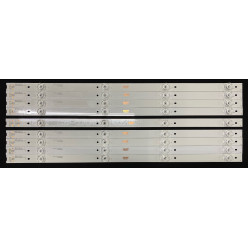 LED Backlight set TCL / Other brands 55" - 9 strips x 4 LEDs - 8A + 1B - 6v - 522mm - 55HR330M04A5 V4 + 55HR330M04B5 V4