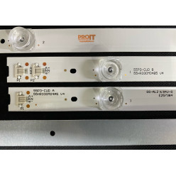 LED Backlight set TCL / Other brands 55" - 9 strips x 4 LEDs - 8A + 1B - 6v - 522mm - 55HR330M04A5 V4 + 55HR330M04B5 V4