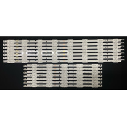 LED Backlight Strip Samsung 55" - 7 strips x 13 LEDs - 8 + 5 LEDs - 3V - DUGE-550DCA-R5 + DUGE-550DCB-R5