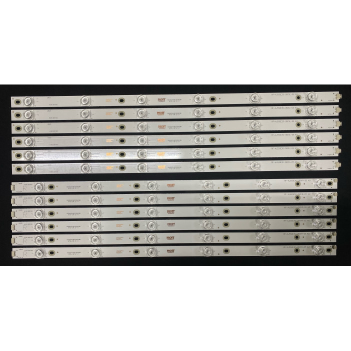 LED Backlight Strip Sharp 55" - 6 strips x 12 LEDs (6L + 6R - 6 + 6 LEDs), 3V, 1100mm, 12 pieces - RF-AJ550E30