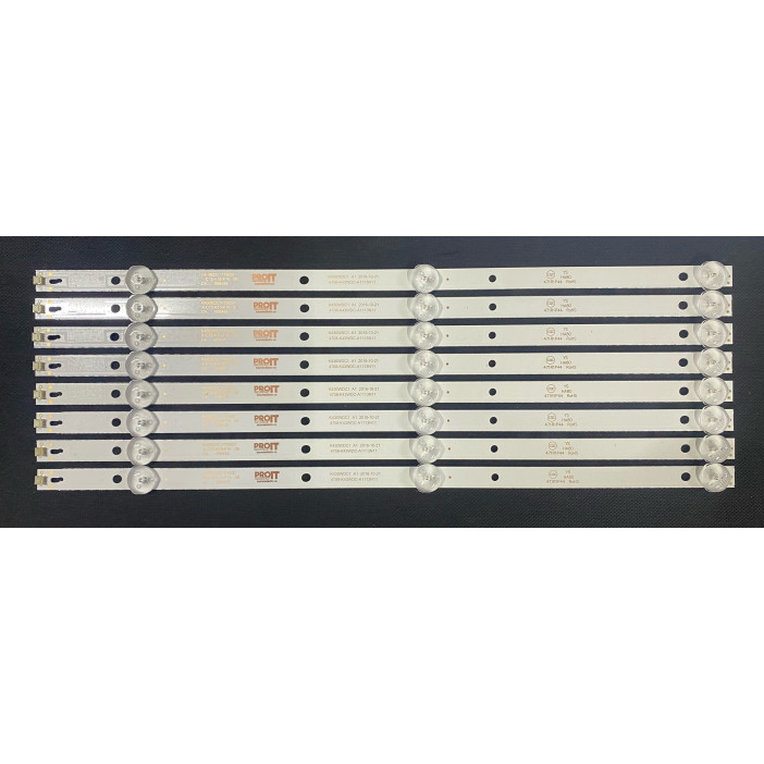 LED Backlight Strip Philips 43" - 8 strips x 3 LEDs - 6V - 398mm - 4708-K43WDC-A3113N11 - K430WDC1