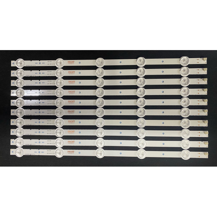 LED Backlight Strip Sony 40" - 10 strips x 5 LEDs - SVG400A81_REV3, 395mm