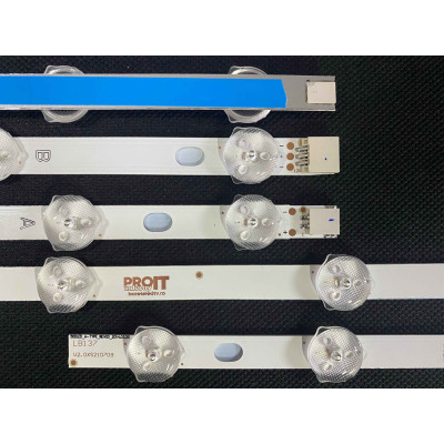 Más márkák 50" LED háttérvilágítás TV készlet - 6A x 7 LED + 1B x 8 LED - 3V - 465mm - 50DLED_A-TYPE_REV00+50DLED_B-TYPE_REV00