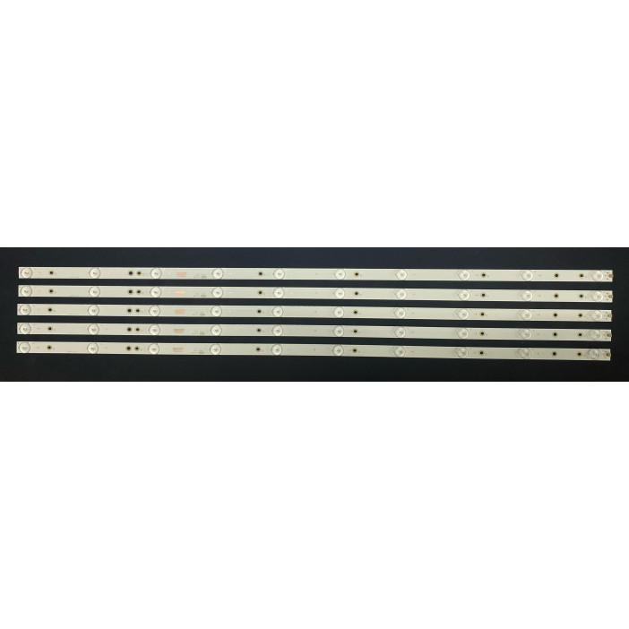 LG 43" TV LED háttérvilágítás készlet - 5 darab x 10 LED, 3V, 850mm - LB43015 V0_03 - LB43101 V0_01 - LB43102