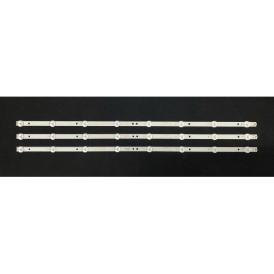 LED Backlight Strip Philips 32" - 3 strips x 8 LEDs - 3V - 617mm - 4708-K320WD-A4213K01 - 4708-K320WD-A2213K01