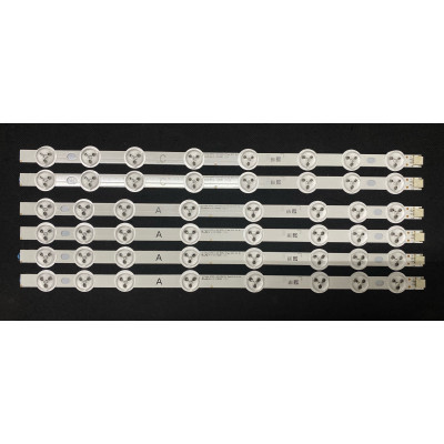 LED Backlight Strip other brands 42" - 4A x 8 led + 2C x 8 led, 6 pieces