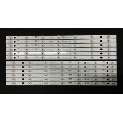 LED Backlight Strip Panasonic 48" - 6 strips x 14 LEDs (7 + 7 LEDs) - 480TV05 480TV06 V2 R L - BX-480S04E01-2BBH2