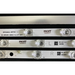 LED Backlight Strip Panasonic 48" - 6 strips x 14 LEDs (7 + 7 LEDs) - 480TV05 480TV06 V2 R L - BX-480S04E01-2BBH2