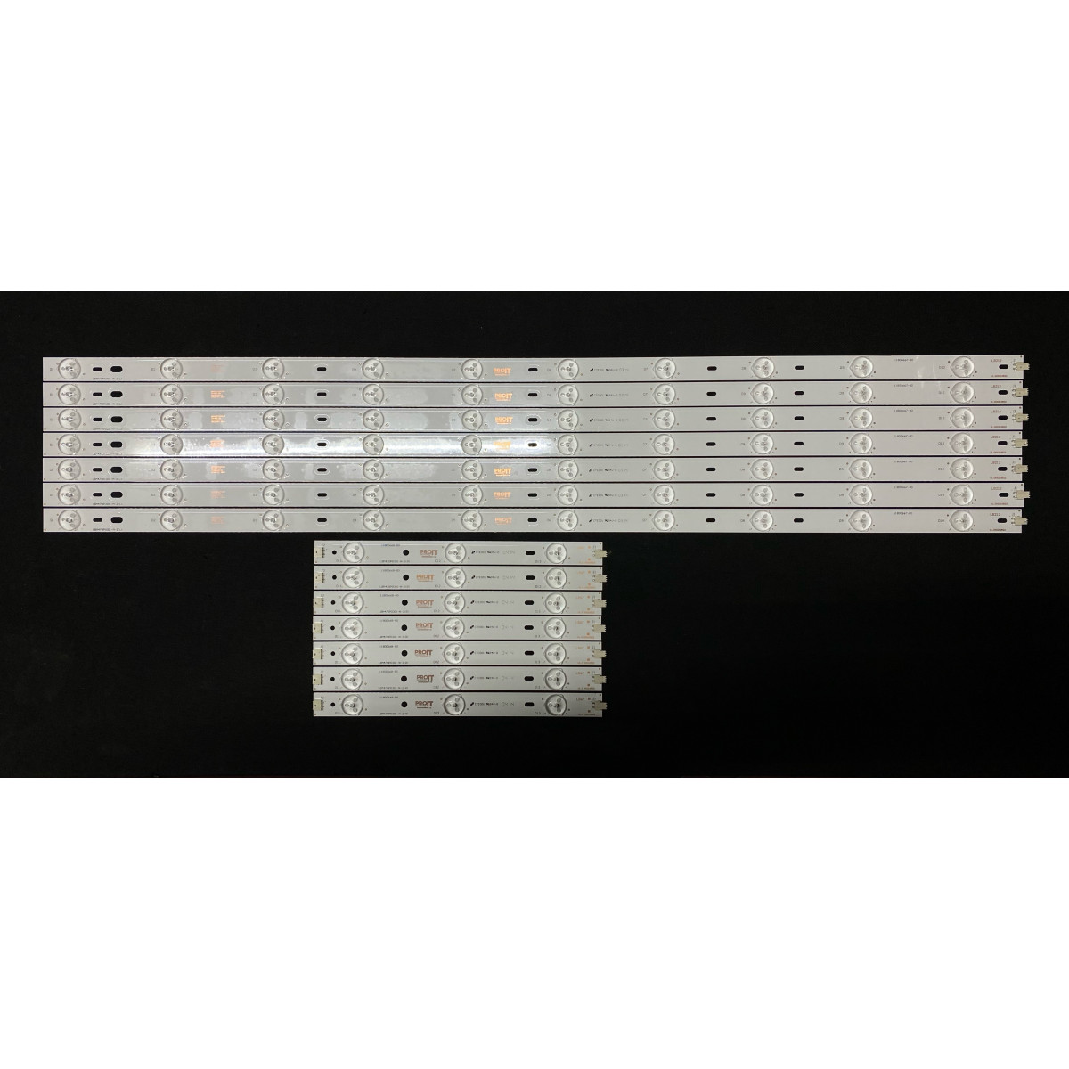 LED Backlight Strip Philips 47" - 7 strips x 13 LEDs (10 + 3) - 3V - 960mm - LBM470P0301-N-1(R) + LBM470P1001-M-1(L)