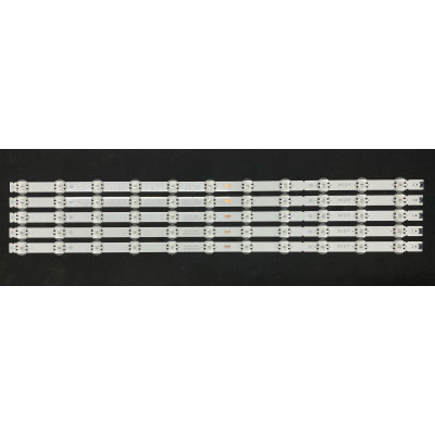 LED Backlight Strip LG 75" - 5 strips x 11 LEDs - 6V - 835mm - SSC_Trident_75UK65 - SSC_75UK62&65_11LED_SVL750A24_REV1.0_171201