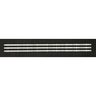 LED Backlight Strip Philips 43" - 3 strips x 9 LEDs - 3V - 840mm - LB43046 V0_00 - GJ-2K18-D3X3-430-D309-PHP